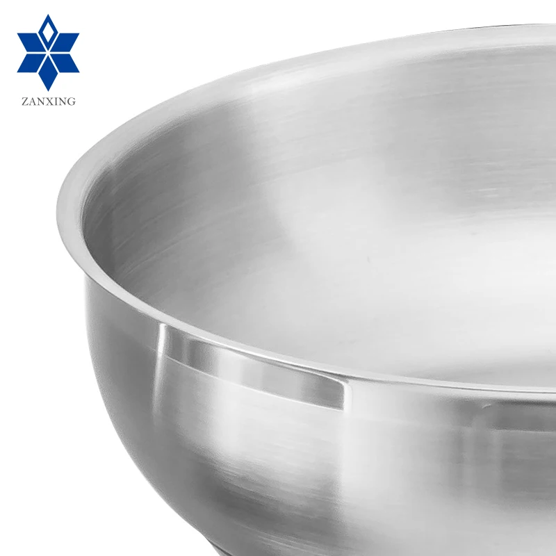 Full Induction Frying Pan 304 Stainless Steel Kitchenware Cooking Conical Frying Pan