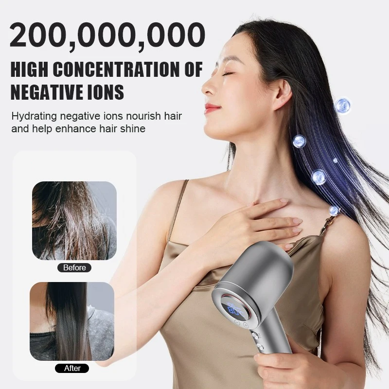 2023 Professional BLDC High Speed Hair Dryer Fast Hairdryer Secadora De Cabello Hot Brush Styler 110000rpm Ionic Hair Dryer