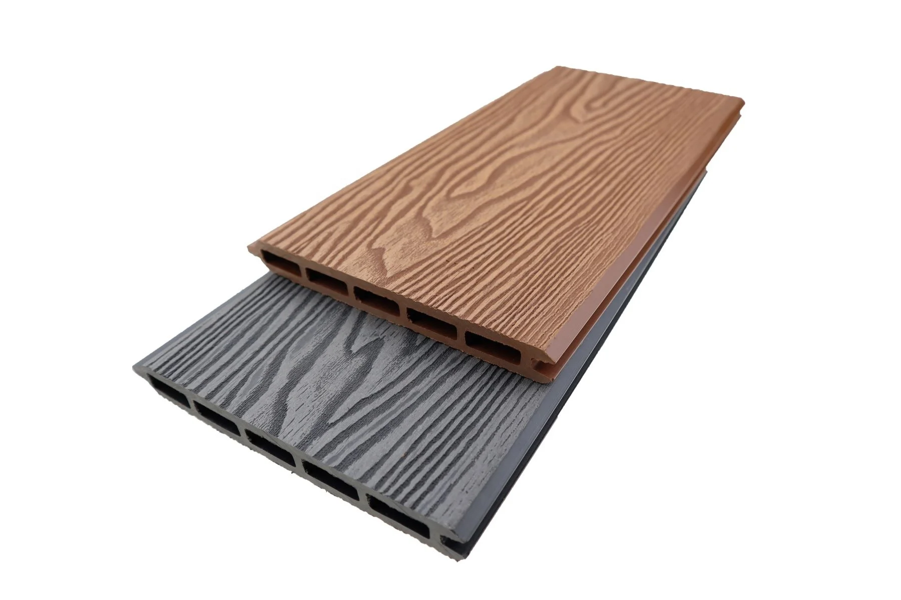 High Quality 3D Embossed WPC Fencing Outdoor Courtyard Garden Privacy Wood Plastic Composite Fence