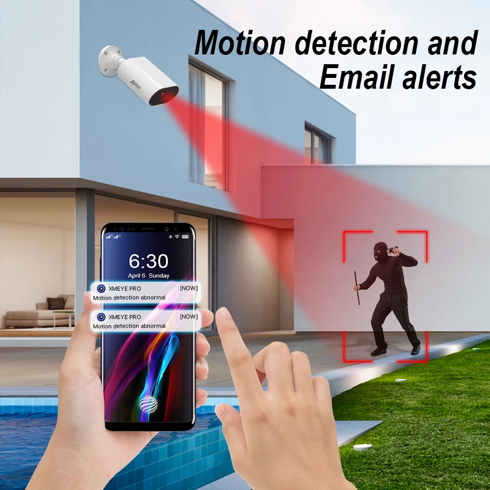 ANRAN 16CH Security Camera System 5MP Outdoor Poe IP Video Surveillance System Nvr Kit Night Vision Remote CCtv Camera System