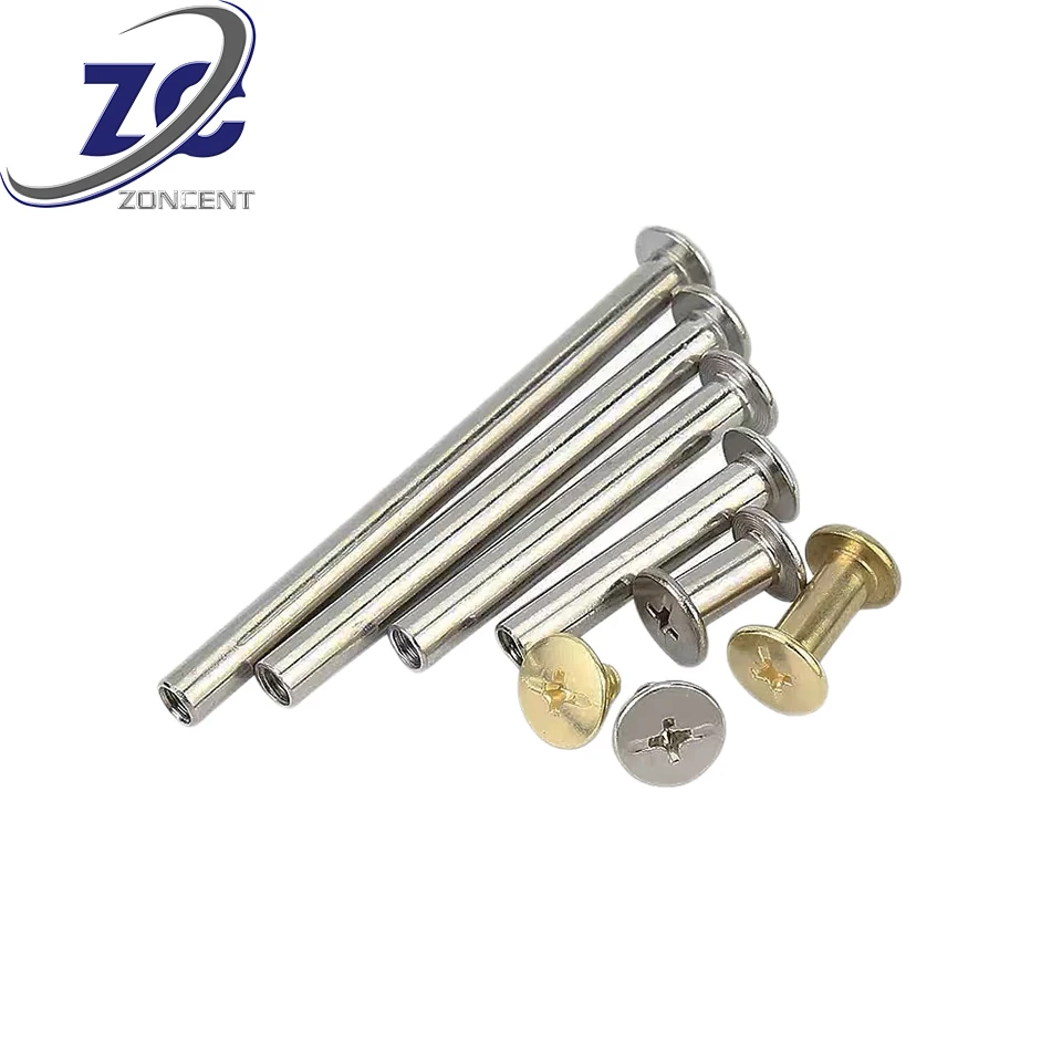 Factory price M2 M3 M4 M5 M6 Belt Male Female Aluminum Brass Binding Bolt Tapping Drywall  Stainless Steel Chicago Screws