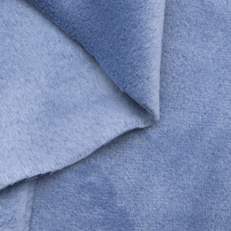 95%Polyester 5%Spandex 260GSM soft warm knit dyed fleece coat fabric hoodie