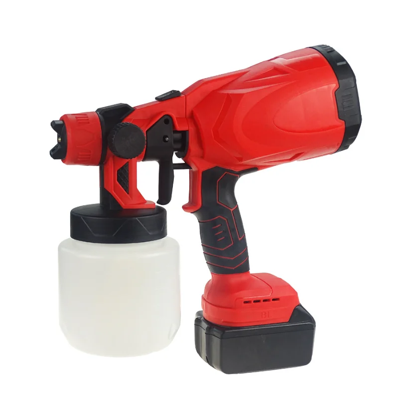18 в 550 Вт электроинструменты 400 мл беспроводной распылитель краски пистолет ручной HVLP распылитель краски шланг инструмент для покраски
