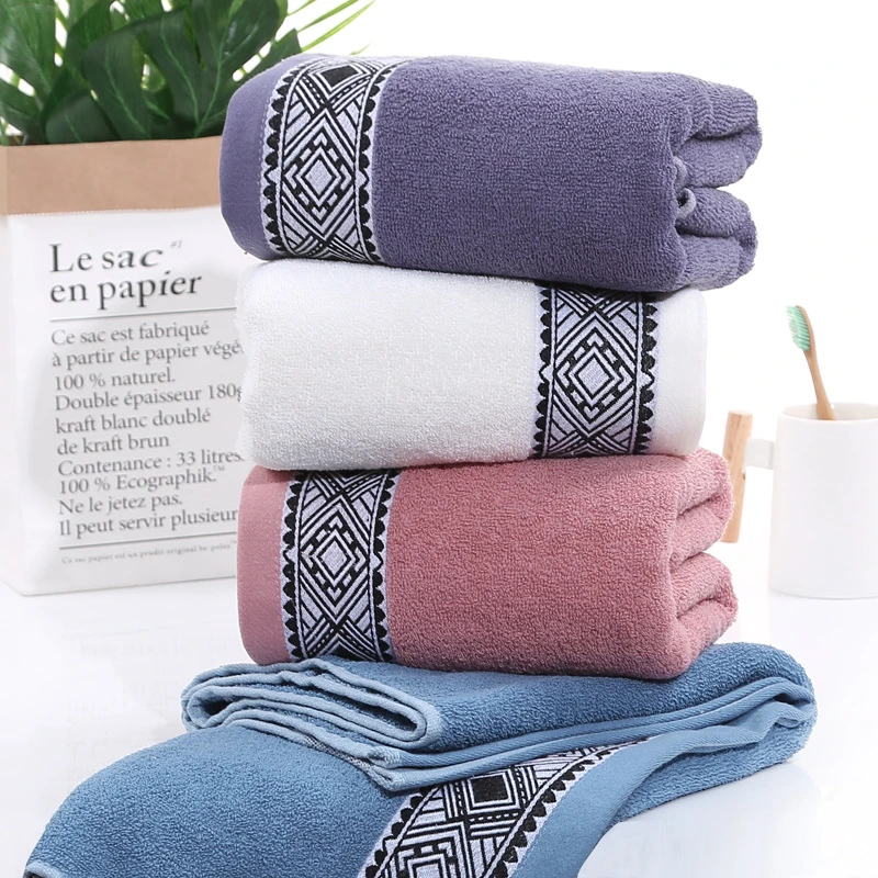 Bath thickening absorbent quick drying soft household cotton towel for men adults