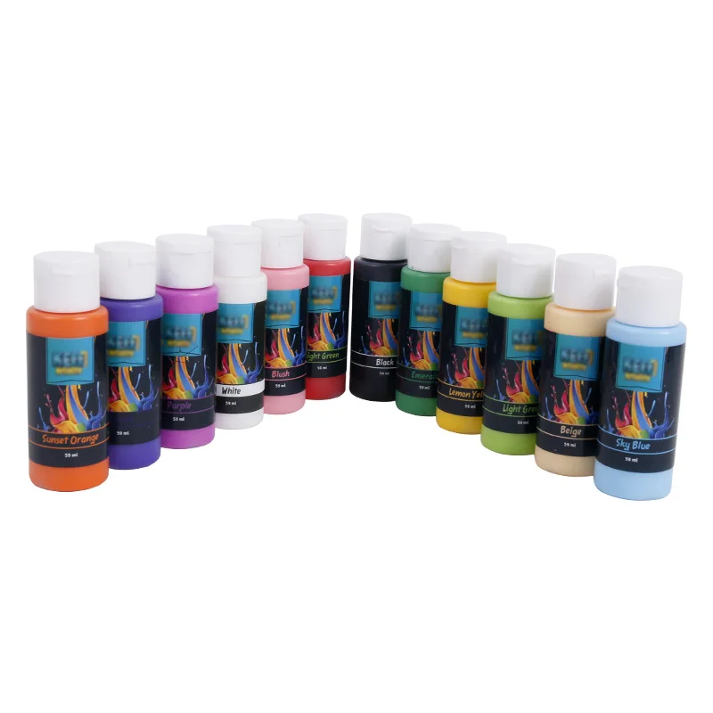 60ml Acrylic Paint Bottle Set Students DIY Art Painting Quick Drying Water Soluble Acrylic Spray Paint