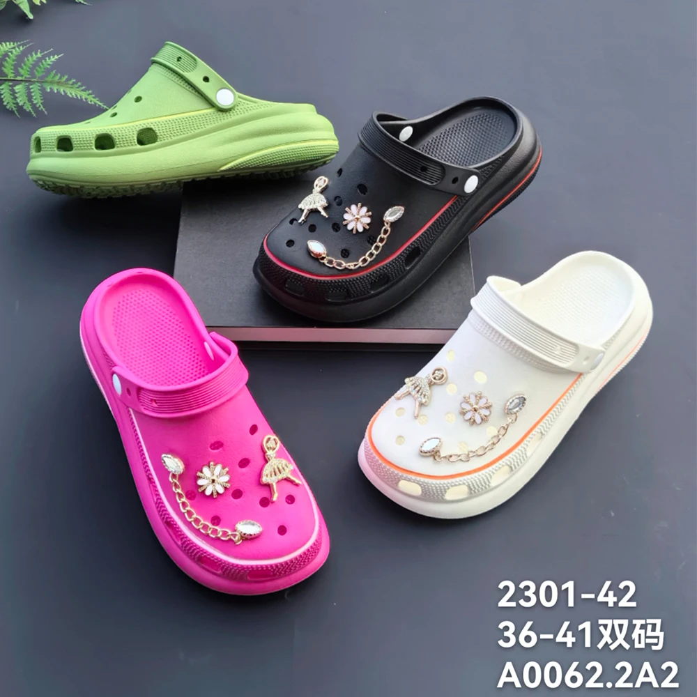 Good Quality Wholesale Indoor Outdoor Garden Shoes Home Slippers For Ladies Hot Sale Mules Clogs Women Sandals