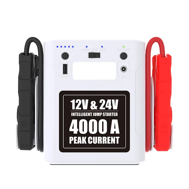 Heavy Duty Jump Starter 24V multi function 4000A peak safety protection lithium-ion battery