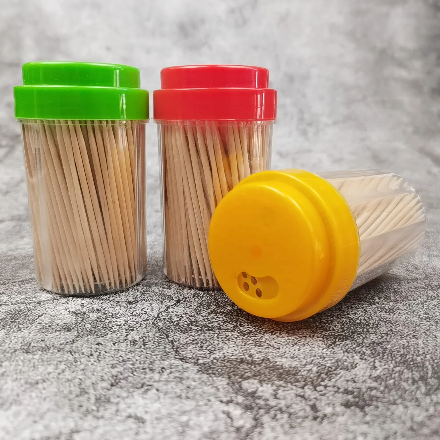 Easy Carry Birch Wood Mint Disposable Wooden Toothpick Double Point Chinese Tooth Cleaning Toothpick