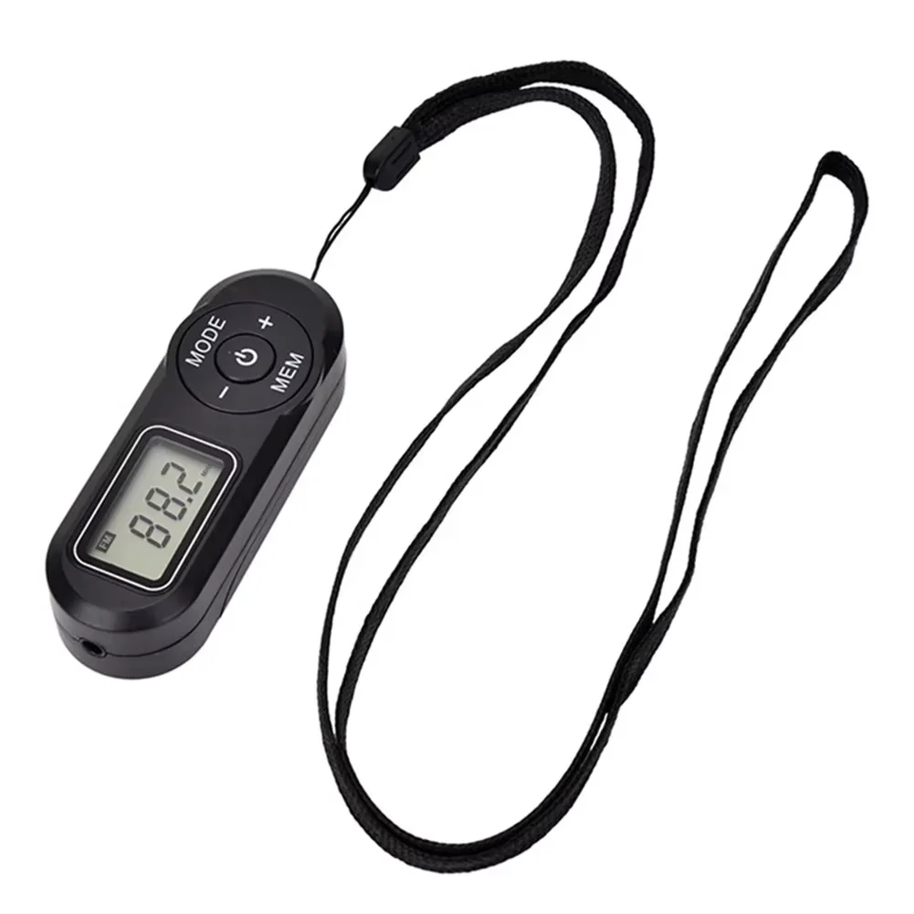 Pocket FM Radio Digital FM:64-108MHz Portable Sports Retro Receiver With LCD Display Neck Lanyard 3.5mm Headphones Player