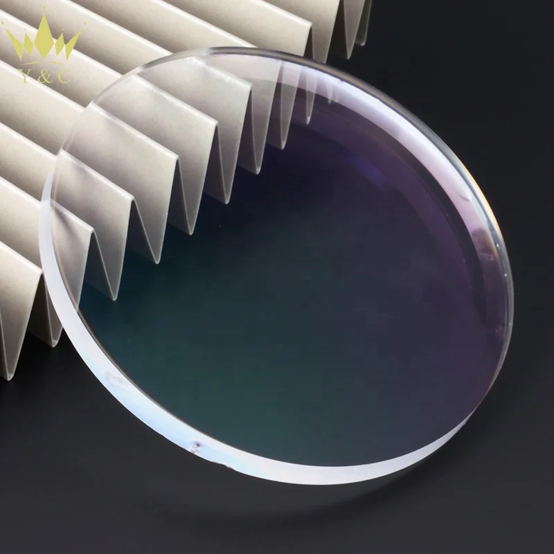 1.56 Lens High Quality UV380 1.56 blue HMC Single Vision Eyes Protecting Optical Lens