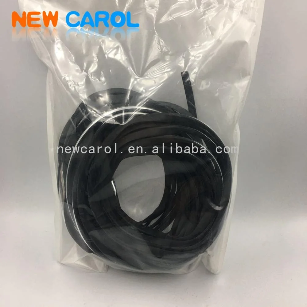 Red Chrome U shape Car Auto Door Decorative Edge Trim Rubber PVC EPDM Seal Strip