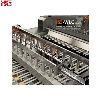 Layer cookies baking equipment/White lover cookies Production Line Provided Engineers Available to Service Machinery Overseas