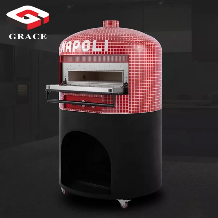Industrial 600 Degree Large Pizza Baking Kiln Oven Electric Dome Brick Pizza Oven With Cabinet