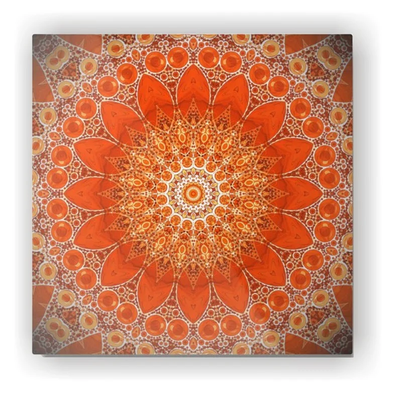 wall decor custom aluminum heat transfer sublimation Mandala metal print