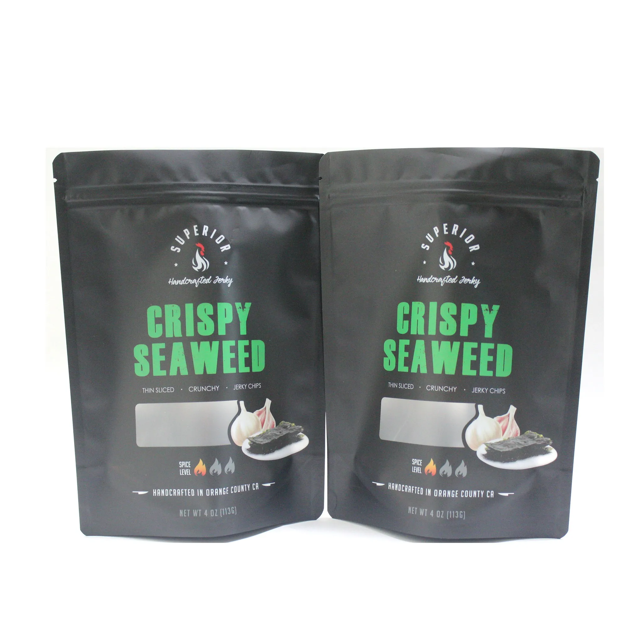 MOQ 500pcs high quality clear window beef meat packaging bag with zip lock