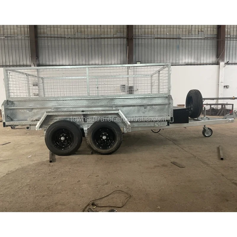 3500kg cage trailer with tipping function and ram