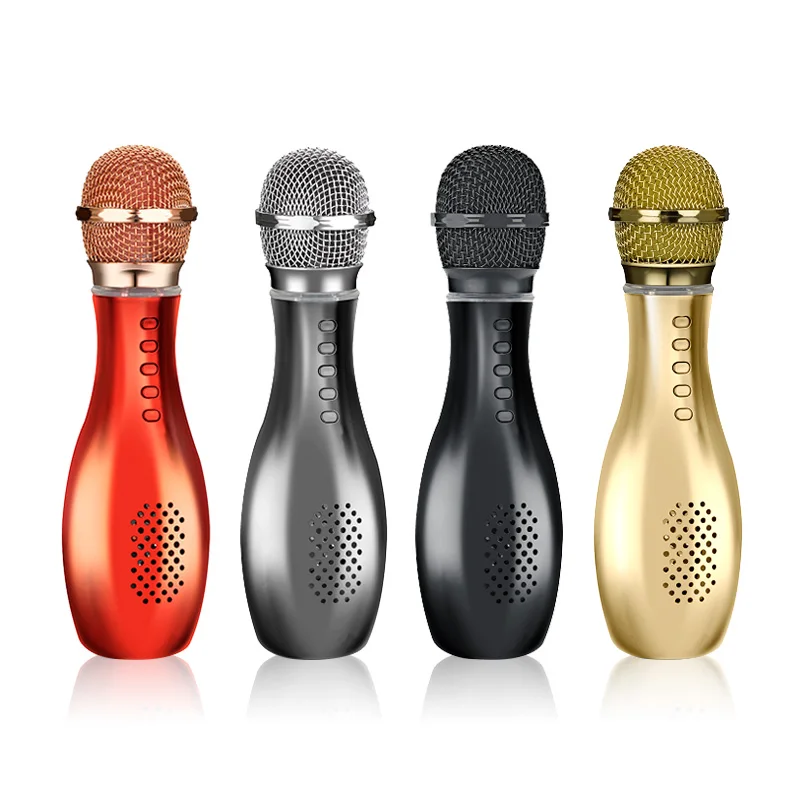 Q007  Microphone Wireless  K Song  With Colorful Lights Magic Sound