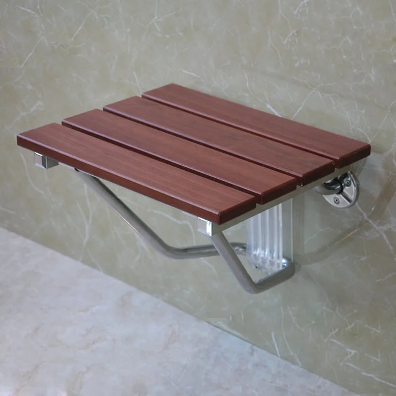 
YUSUN Hot Sale Wood Wall Mounted Shower Seat Folding for Bathroom 