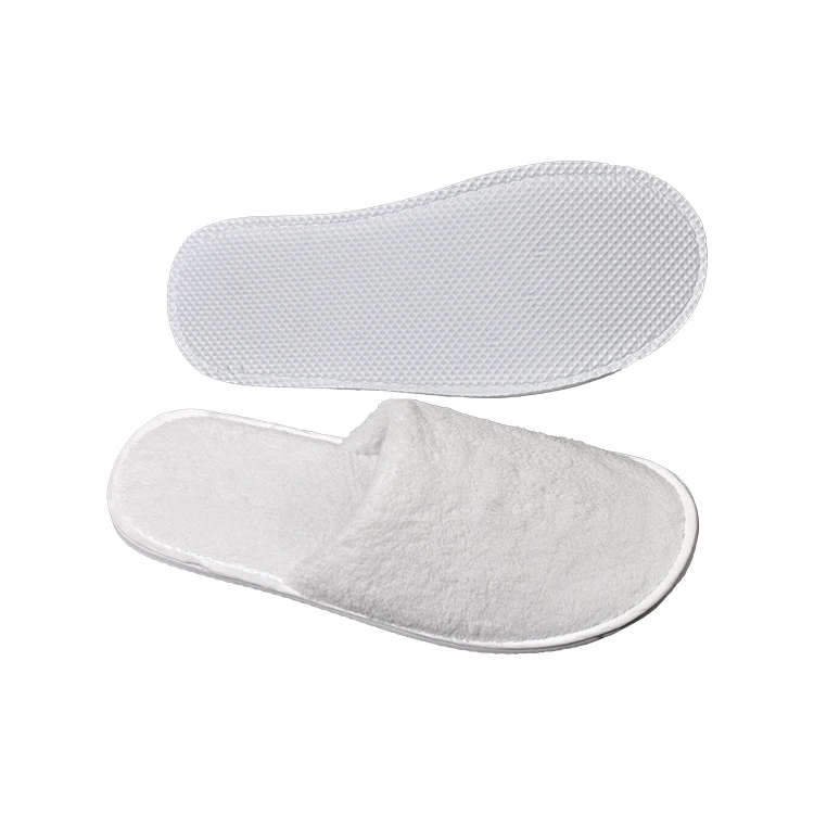 Superior quality cheap price custom hotel spa disposable coral velvet slippers for guest use