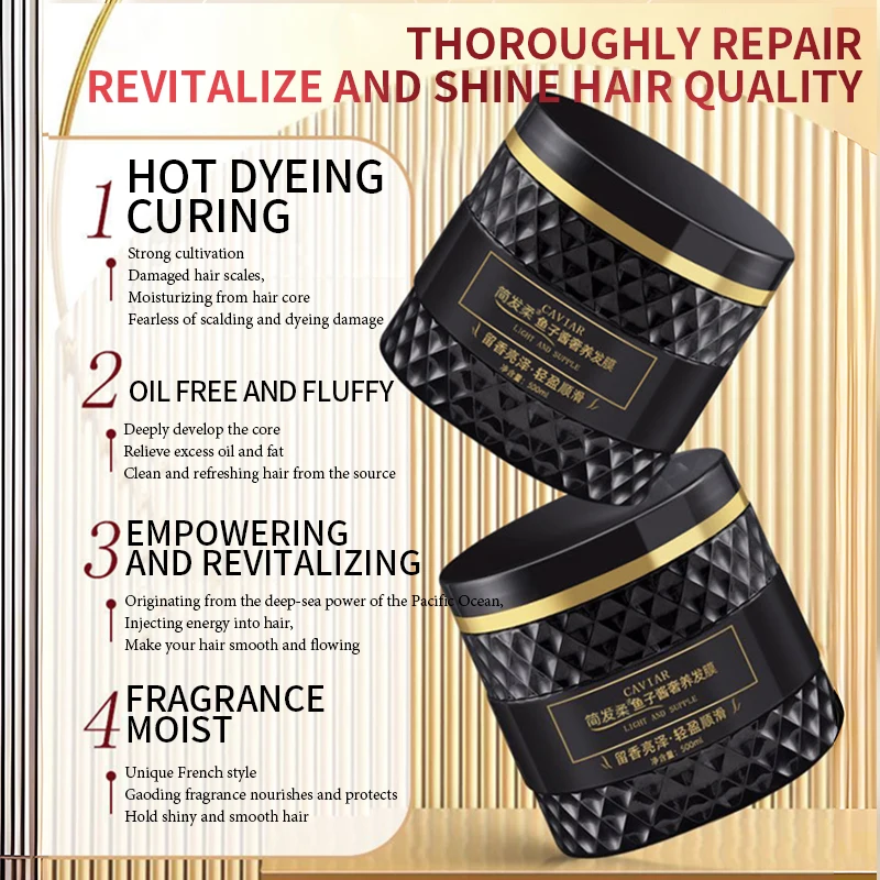 Caviar Ultimate Care Hair Mask with Large Capacity Nourishing Repairing Blanching Dyeing Fury and Damaged Hair