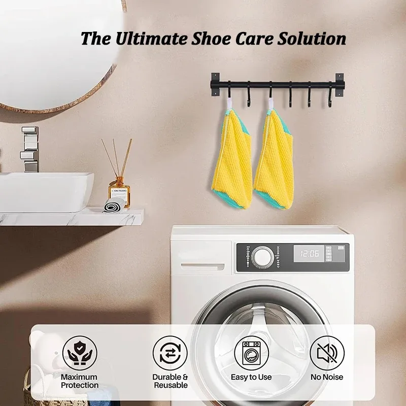 Home High-Efficiency Machine Washing Laundry Bag Anti-Deformation Fabric Storage Drawstring Shoes Travel Cleaning Use