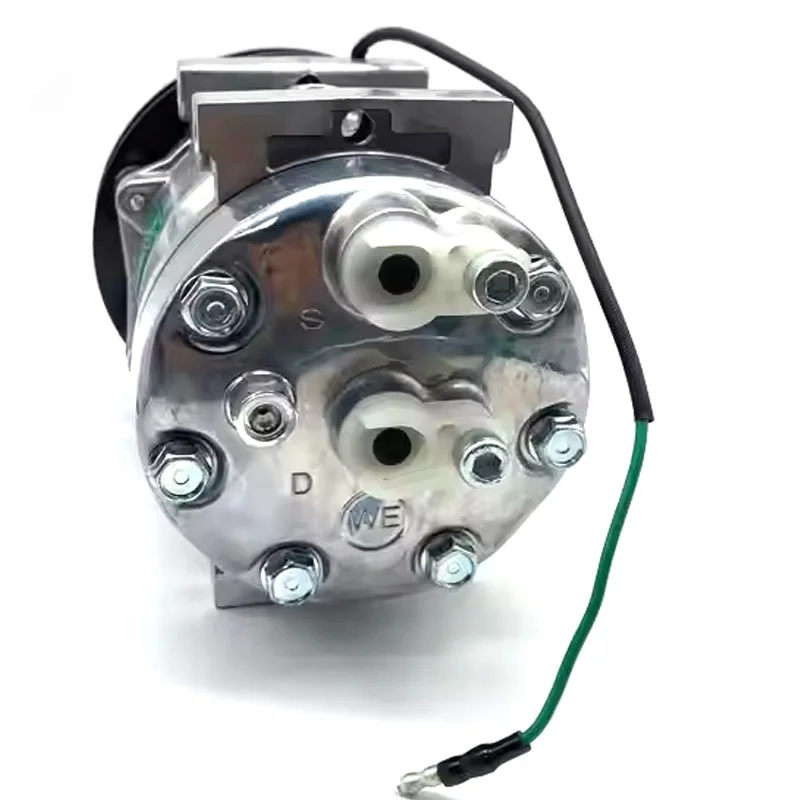 For KOBELCO SK200-6 SK480-6 SK330-6 SK290-6 Excavator Accessory AC AC air Conditioning Compressor Part Number LC91V00002F1