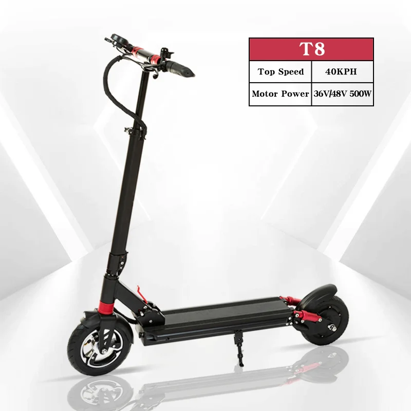 2023 Newest T8 Model  8 Inch Portable Light Weight  Mini Foldable Electric Scooter