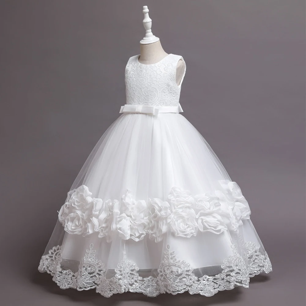 Hot sale Children Pretty Princess Dresses Party Summer Flower Girl Wedding Dresses
