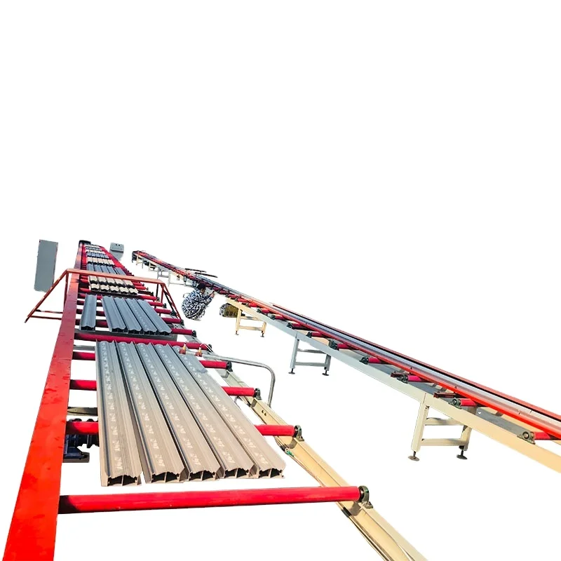 Fully automatic gypsum cornice line equipment.Plaster ceiling cornice making machine.