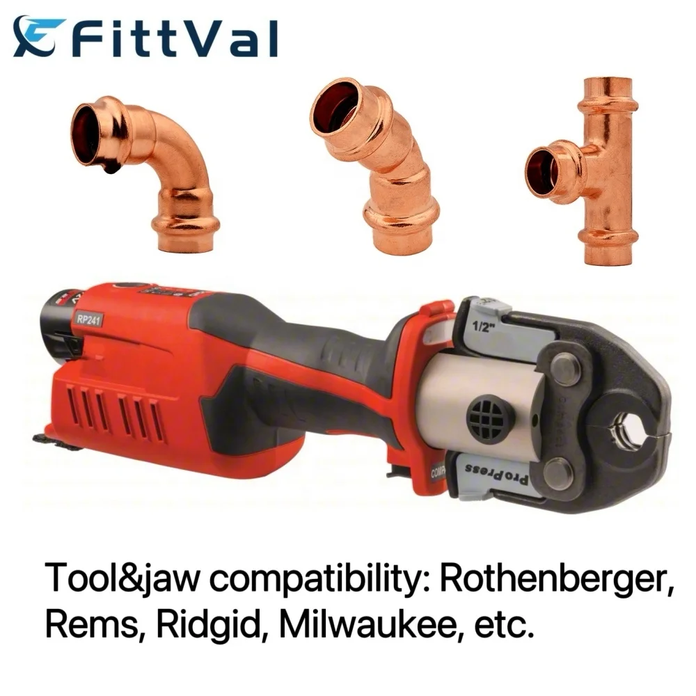 High Quality Copper Fittings Machine Manufacturing Press V Profile Copper Tube Fitting