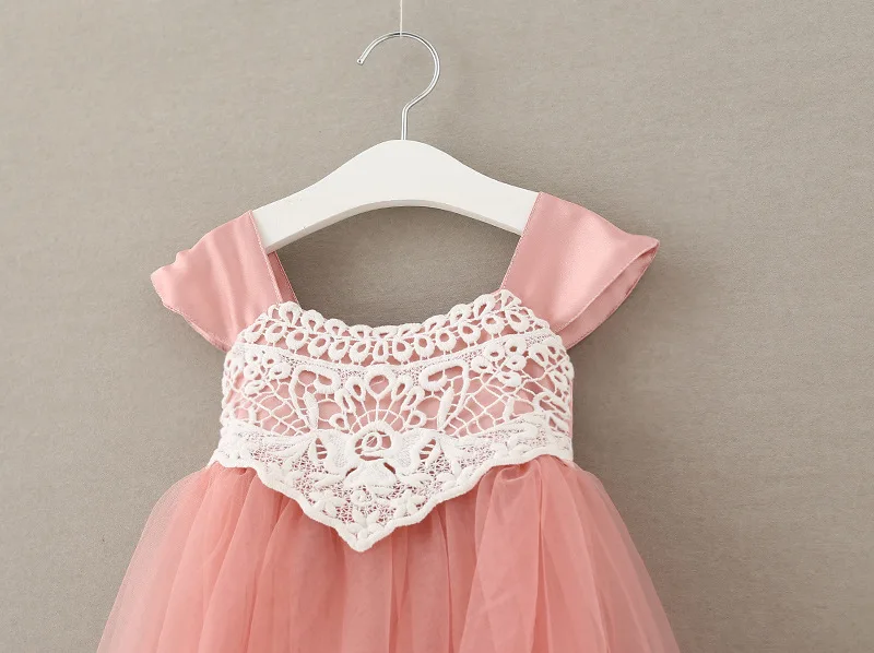 Fashion Korean Baby Girls Cotton Sleeveless Sweet Happy Birthday Dress