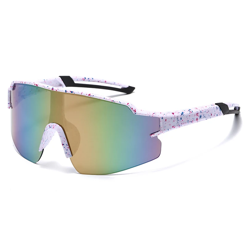 2024 New Ski Sunglasses For Boys And Girls Mirror Lenses One Pieces Cycling Sun Glasses Big Child Outdoor Sun Glasses Sports