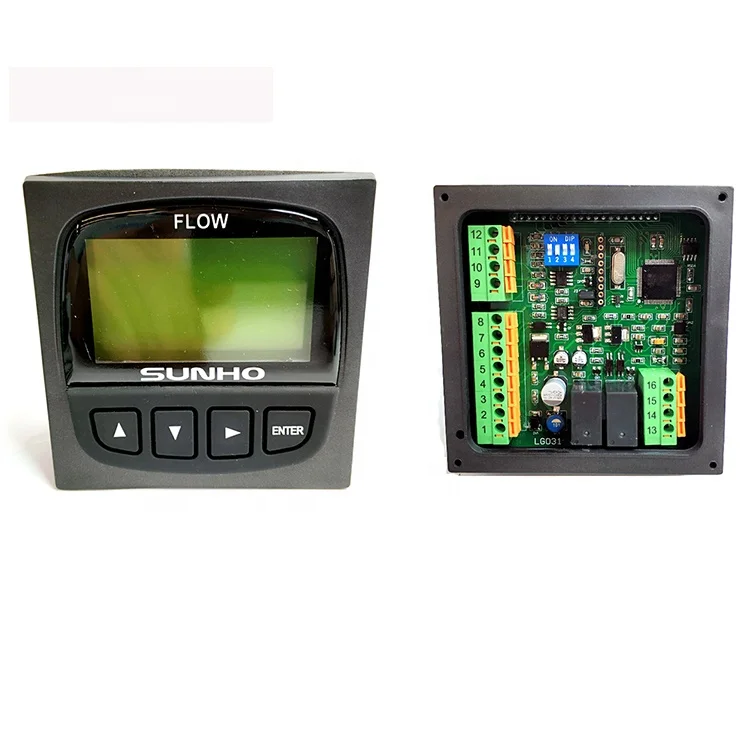 2024 New Arrival Wholesale Large-screen LCD dot matrix DC24V 4-20mA Current Output Liquid Turbine Flow Analyzer For Water