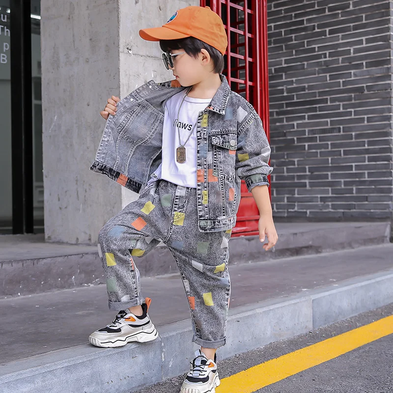 
DRXBNZ2007B415 Autumn New Arrival Children Clothing Set Hip Hop Kids Clothes Set Fashion Design Boys Clothing Set 