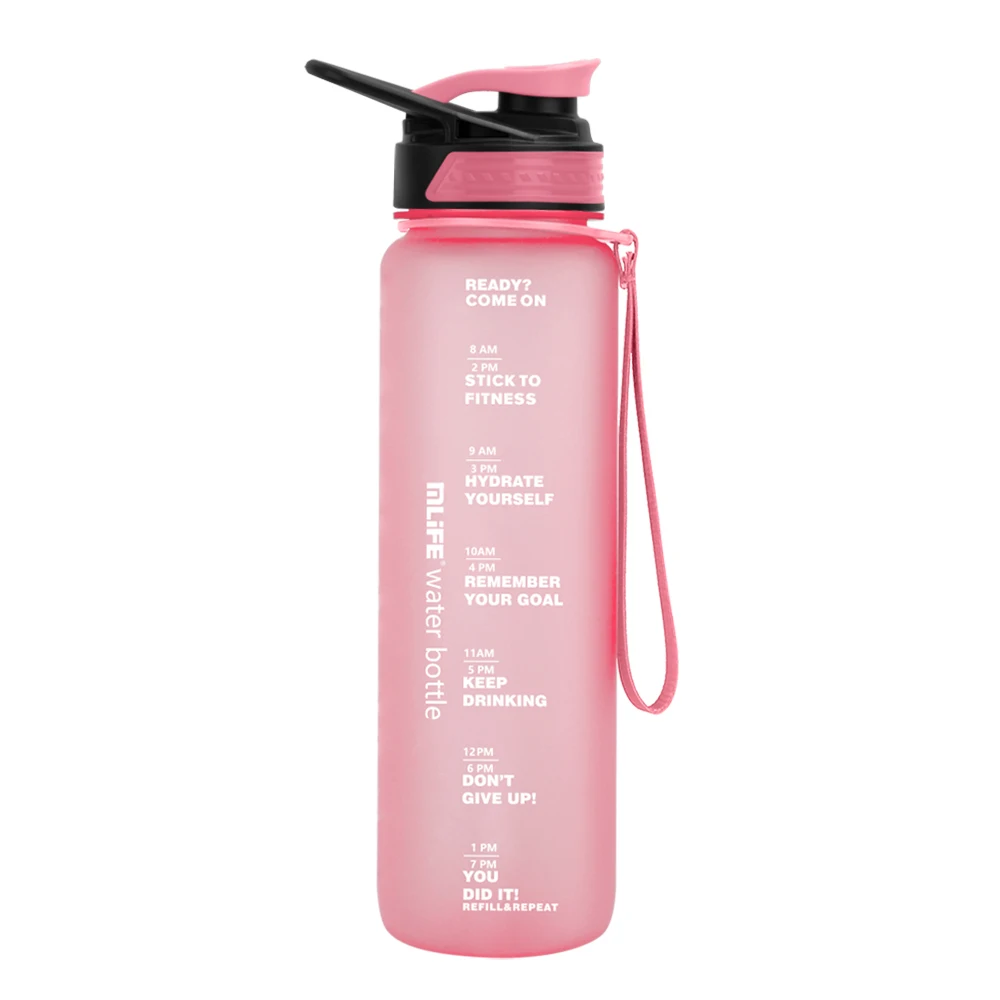 1000ml school water bottle big capacity bpa free kids plastic water bottle with straw