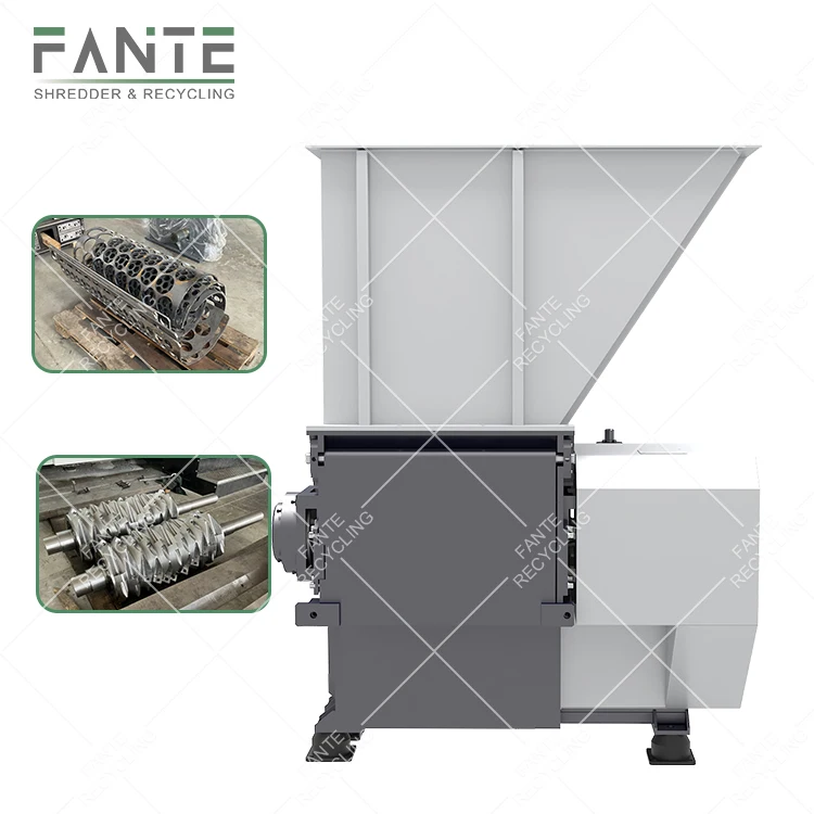 Good Sale Recycling Manufacturer Waste Single Shaft Shredder Machine Plastic