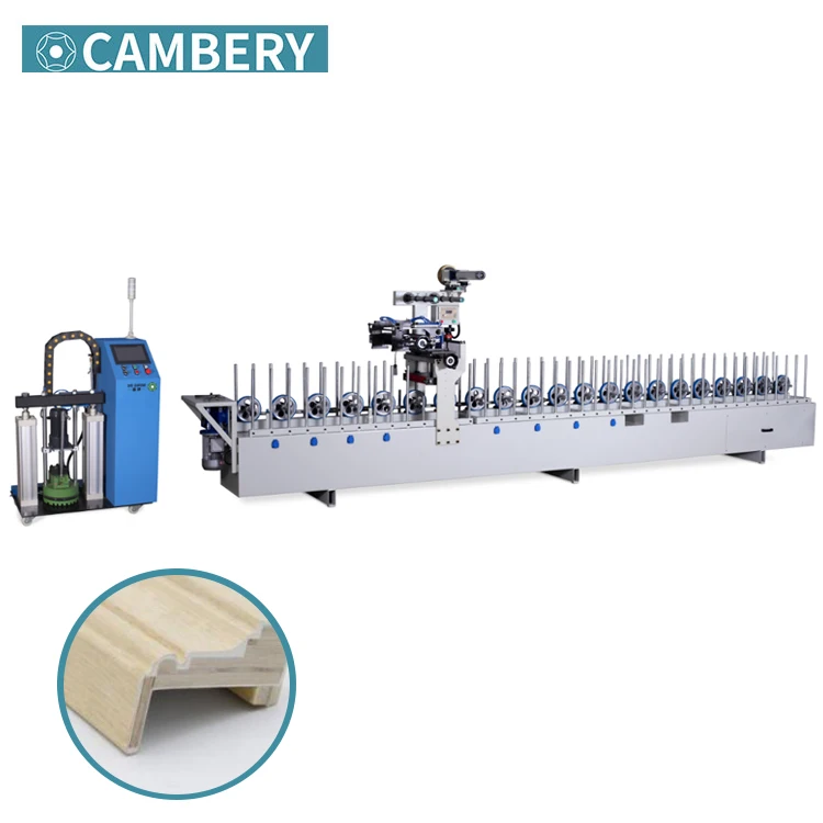 Высокая конфигурация PUR горячего расплава клей профиль упаковочная машина pe деревянная рама PUR клей упаковочная машина