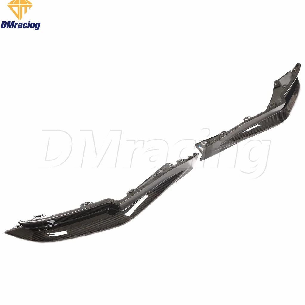 PRE-PREG DRY CARBON FIBER REAR BUMPER SPLITTERS FOR BMW 3 SERIES G80 M3 2021-2023