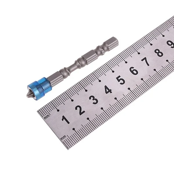 5 Pieces 65mm Single Head Magnetic Screwdriver Bit Anti-Slip Hex PH2 Electric Screw Driver Set