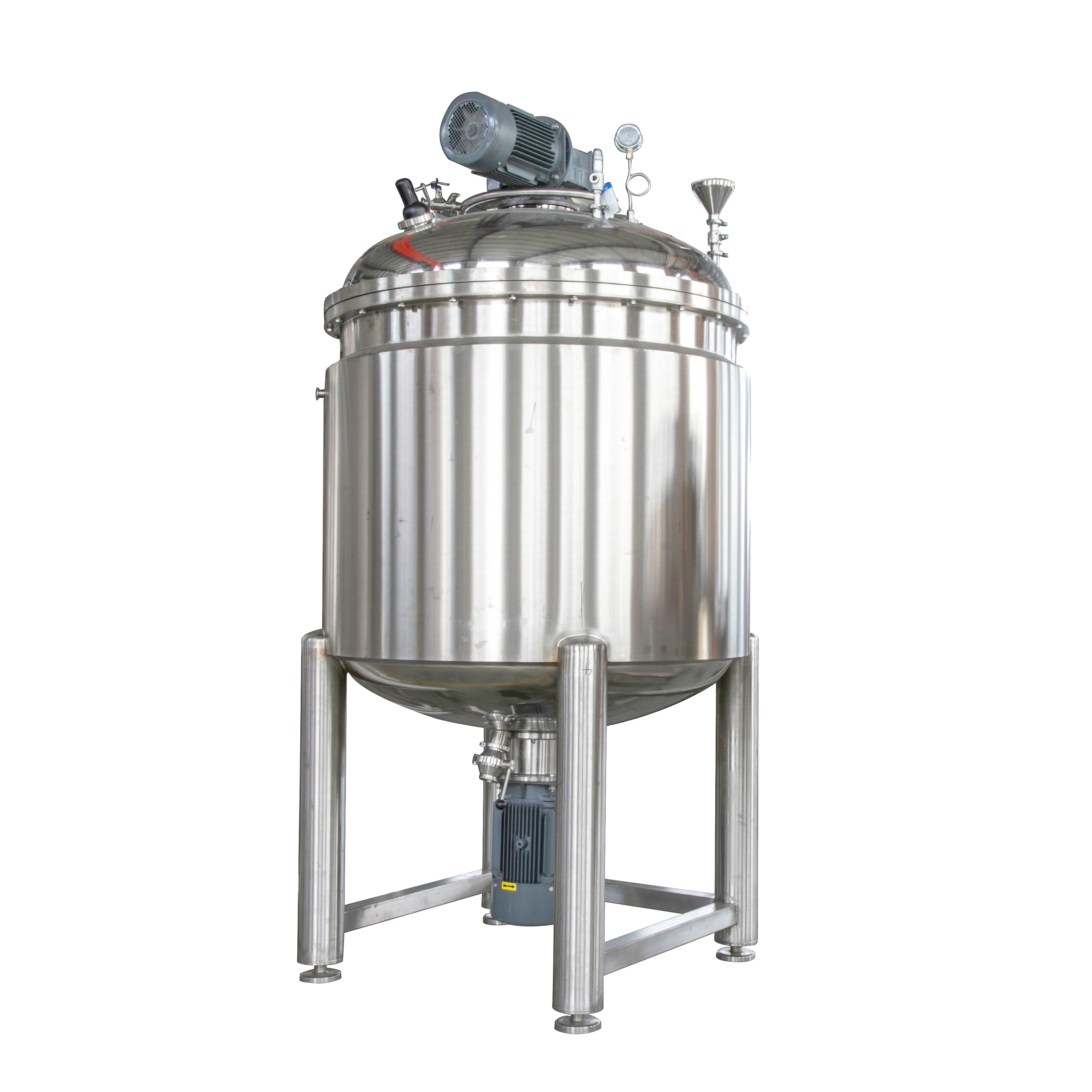 Stainless steel pharmaceutical liquid aseptic cosmetic tank oil juice  mixing storage tank