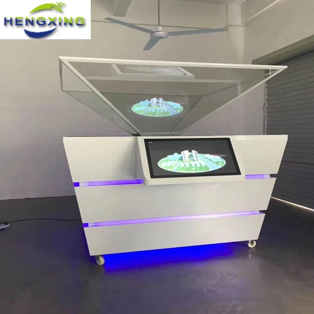 Magic 3D display in reception areas of Hologram display showcase