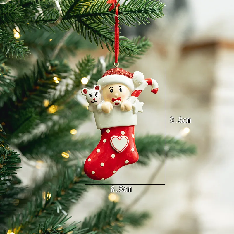 Креативная паста игрушки из смолы DIY Рождественский орнамент кулон святая Рождественская елка украшения