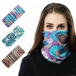High Elastic Bandanas Headwear Custom Logo Printed Multifunctional Headwear Gaiter Neck