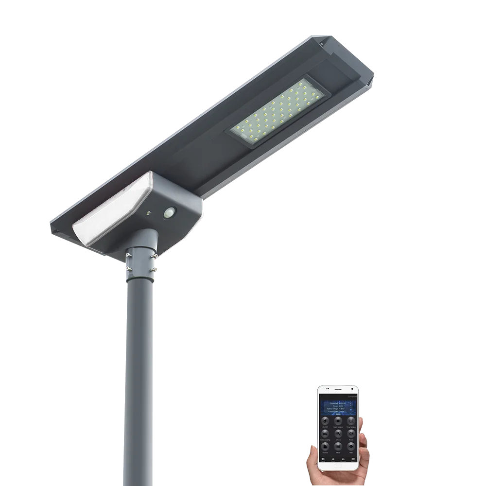 Ultra-thin DC Die-cast Aluminum Solar Cell Powered Street Light LED 80W 100W 120W Auto Dusk To Down For Street High Way Light