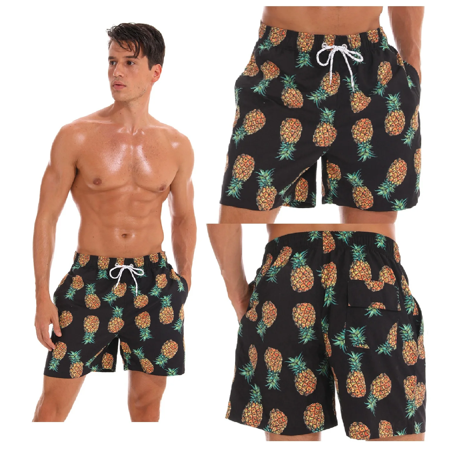 mesh lining Man Swimwear Shorts Wholesale Swimwear Manufacturer Men Swim Shorts Trunks High Quality Custom Logo Design Beachwear