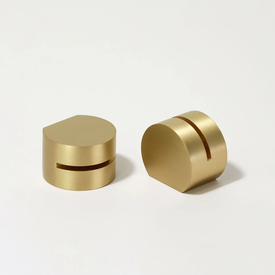 Modern Solid Brass Business Card Holder Brushed Satin Brass Card Stand Place Card Holder Office Desk Accessory Display Stand