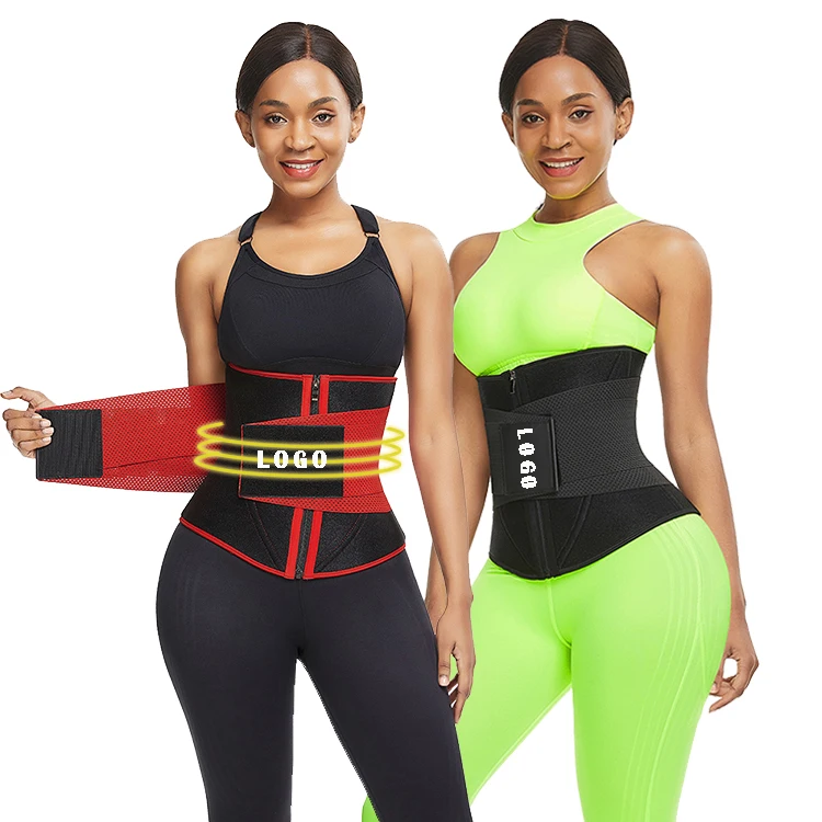 Wholesale Figure Shaping Black Neoprene Zipper Waist Trainer Belts Thigh Eraser