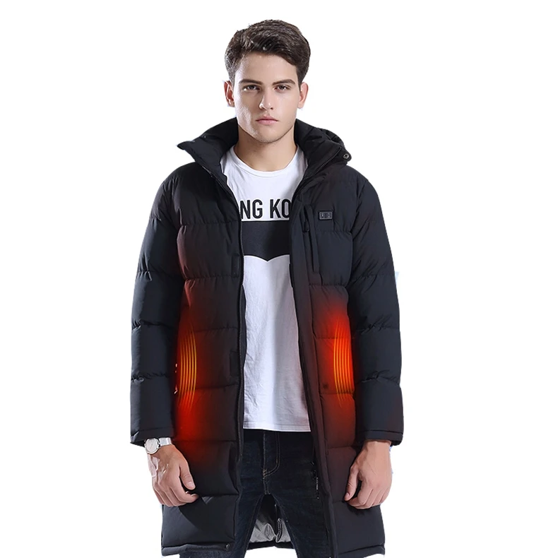 Custom fashion heated jacket cotton men burton muscle massager gun