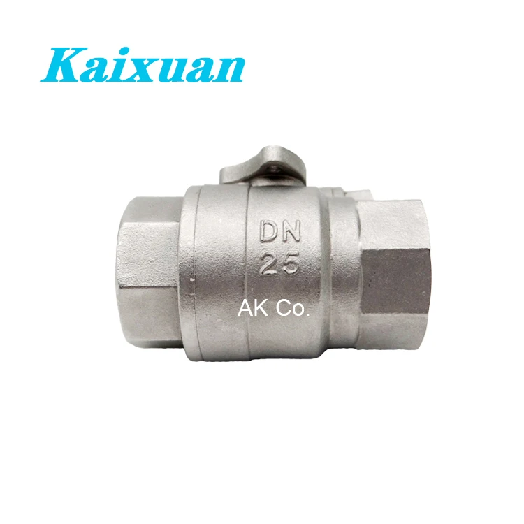 Factory price  stainless steel 2pc 304 316 1/4'--4' for Water Supply two piece ball valve 1000WOG with mounting pad