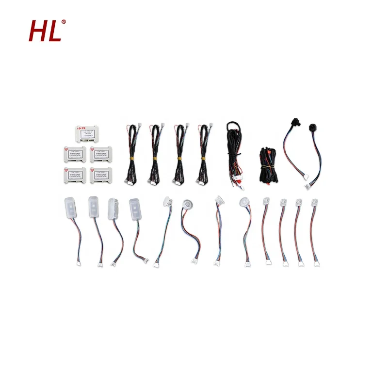 Modern Design Automobile Accessories 64 Color LED Lighting System Indoor Decoration Atmosphere Light Universal